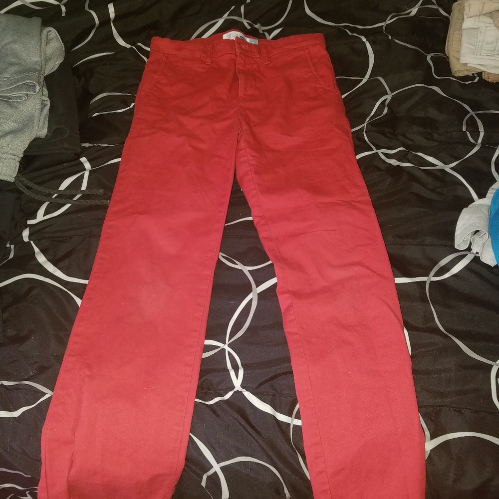 Rust red boys slim khakis